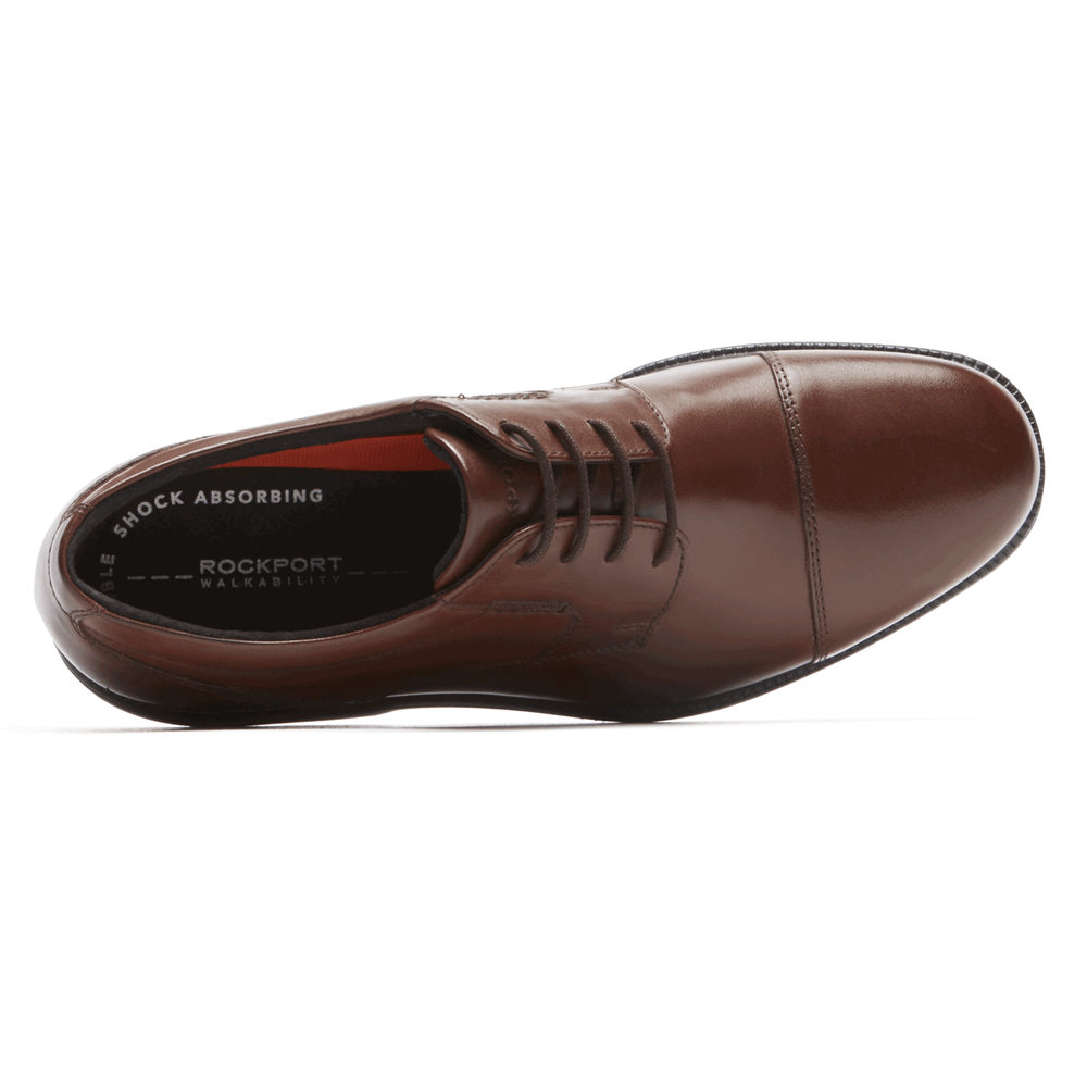 Rockport Mens Charles Road Cap Toe - Oxfords Brown - NAB296783